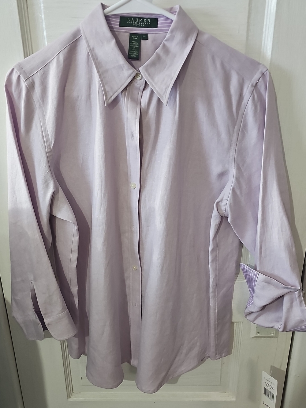 Lauren Ralph Lauren Women's Light Lavender Blouse NWT